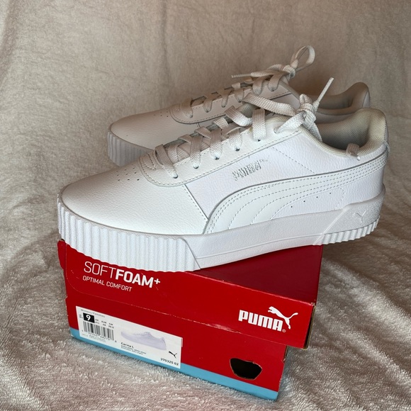 New size  9 us womens / femmes white soft foam optimal comfort sneakers - Picture 4 of 6